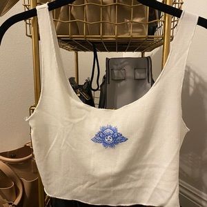 Angel Kiss Tank Top White